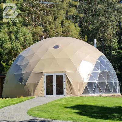 China UV Resistance Greenhouse Outdoor Geodesic Garden Bedrooms Luxury Large Igloo Dome House Tent for sale