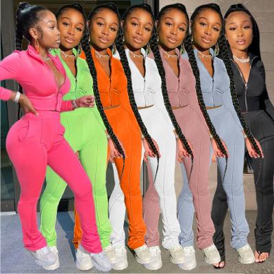 China QUICK DRY Stretch Lady Outdoor Oversize Women Slim Trotters Suits Set Jogging Suits Wholesale 2 Pieces Set Women Clothin for sale