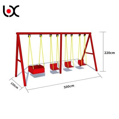 China El oscilación de acero galvanizado del patio del ocio del multicolor fija para el parque en venta