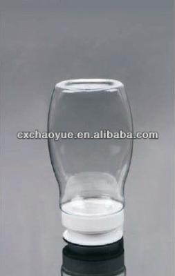 China Plastic Food PET Bottle With White Flip Lid Storage Bottle for sale