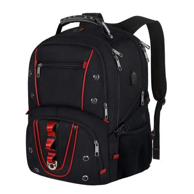 China With Custom Multifunction Nylon Laptop Backpack Large Capacity USB Factory Backpack Waterproof Travel Backpack for sale