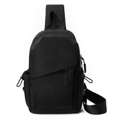 China Shoulder strap can be right or left nylon single sling bag travel backpack waterproof cross body pack sports chest bag men shoulder bag custom logo small for sale