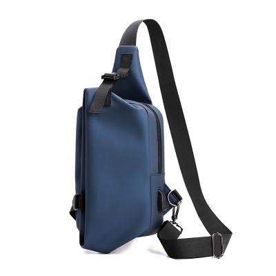 China With USB Charging Fashion Men Bags Shoulder Cross - Outdoor Body Bag Leisure Chest Bag With USB Charging for sale