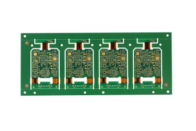 China Rigid Flex Circuit Boards 4L Enig-behandeling 0,1 mm Trace Bend Radius 0,5-10 mm Te koop