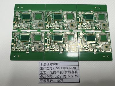 China Impedantiebeheerde FR-4 HDI-PCB's Wit/Zwart/Geel zijdeplaat 3 mil line Te koop