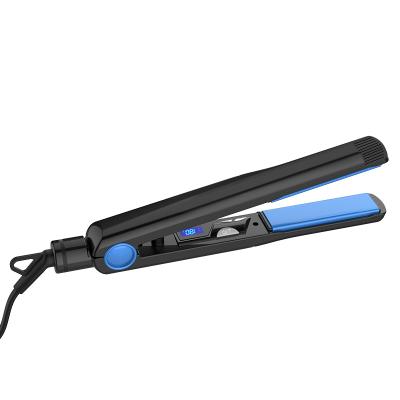 China Custom Wireless Touch Screen Titanium LCD Temperature Display Diamond Ceramic Vibrating Flat Iron 450 Degree Hair Straightener for sale