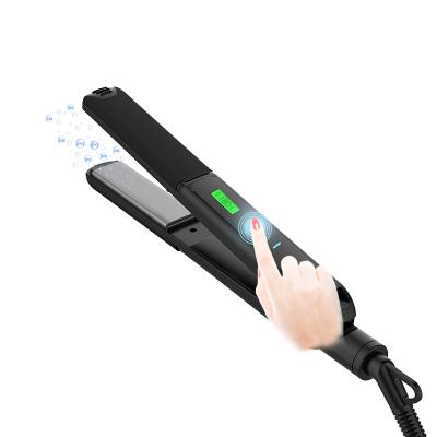 China 3D VibratinHair Touch Screen 3D Straightener Pad Touch Control Private Label Vibrating LCD Ceramic Flat Iron for sale