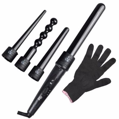 China Professional Indicator Light Hair Curler With LCD Display 4 In 1 Hair Curling Sets for sale