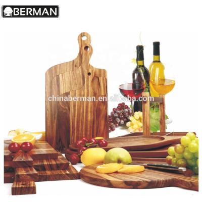 China Wholesale Japanese Restaurant Fashion Kitchen Equipment Acacia Kitchen Dinner Food Serving Dish Wood for sale