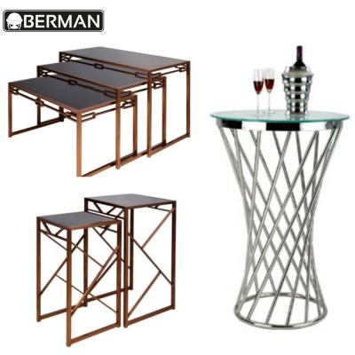 China Fashion Berman restaurant supplies antique wedding centerpiece banquet dinner buffet table for supply for sale