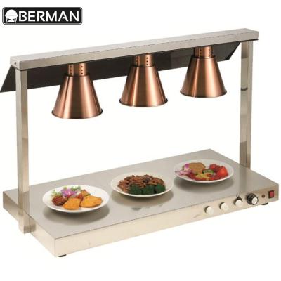 China Fashion Kitchen Equipment Restaurant Stainless Steel Buffet Food Warmer Heat Lamp for sale