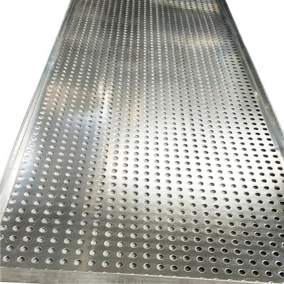 China Medicine Treating Stainless Steel Wire Mesh Aluminum Tray Perforated Baking Tray for sale