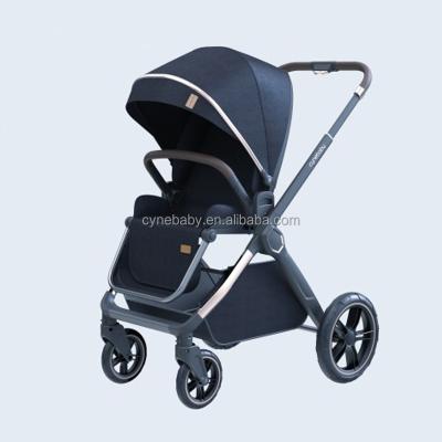 China Chinese Supplier Sale 2 Cotton Baby Stroller High Sight Baby Carrier Luxury Pram Directly In 1 Custom OEM Customized Frame Logo for sale