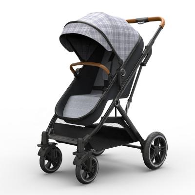 China Three Fold Canvas Light Baby Pram Highland Stroller for sale