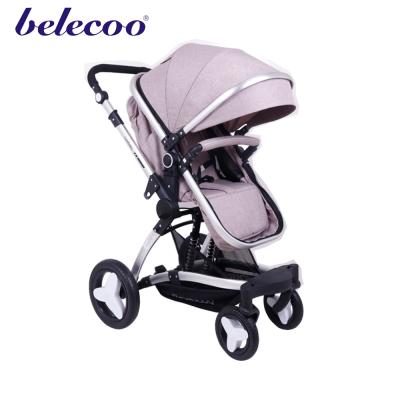 China 2017 new design hign landscape baby stroller Carry Baby Belecoo 3 in 1 wholesale OEM child stroller with EN1888 for sale