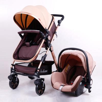 China High-Landscape Baby Stroller Canvas New Product 2 In 1 Pram for sale