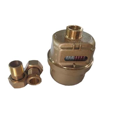 China DN15 R160 High Accuracy Brass Volumetric Cold Water Meter for sale