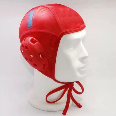 China Waterproof Outdoor Water Sports Swimming Cap PU Coated Water Polo Hat for sale