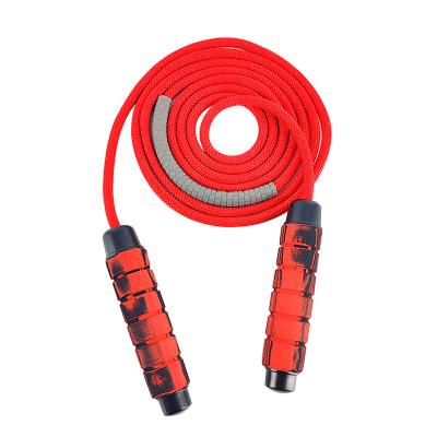 China Durable can customize LOGO new style weight jump rope can adjust jumping JUMP ROPE for sale