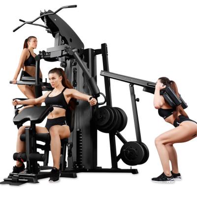 China Universal Strength Training Kit Combo With Home Fitness Equipment Three Rack Integrated Trainer for sale