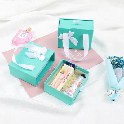 China Drawer Groen Roze Papier Cosmetische Verpakkingsdoos Huidverzorging Cosmetische Doos Te koop