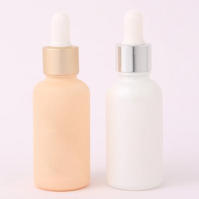 China Matte Color Frosted Dropper Bottle With Nitrile Rubber Dropper for sale