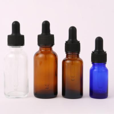 China 60ml 80ml Glass CBD Oil Dropper Bottle With Black NBR Rubber for sale