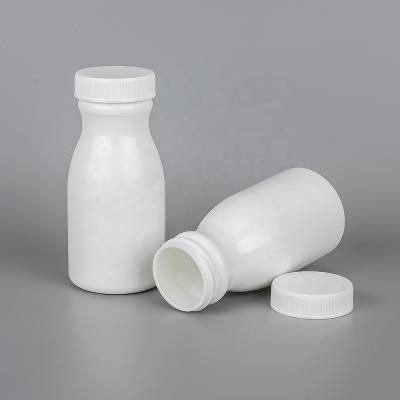 China 120CC HDPE Medicine Container Empty Plastic Bottle Packaging Capsules Tablet With Screw Caps Food Grade Pharmaceutical Bottle for sale