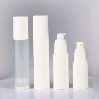 China Senior PAK Manufacture PP White Matte Vacuum Bottle 15ml 30 50ml Airless Bottle Bottling Spray Emulsion Customized Accepted for sale