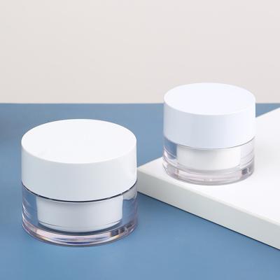 China Custom Global Recycled PCR PLA Material Biodegradable Cosmetic Packaging Containers Plastic Acrylic Cream Jar with Replacement for sale