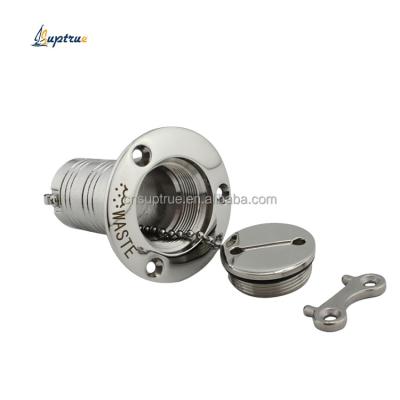 China Boat Marine Hardware Accessories 316 SS Pipe Boat Water Cast With Head Deck Filler for sale