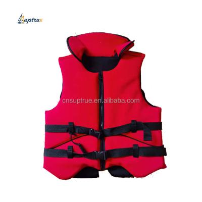 China 100N Outdoor EPE Foam Neoprene Material Adult Life Jackets Adults With Collar for sale