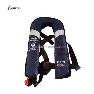 China Marine Lifesaving Suptrue 150N TPU Customized Marine Inflatable Life Jacket For Boat for sale