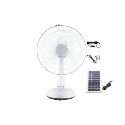 China MODE FUNCTION new arrivals 16 inch table fan electric rechargeable solar panel led fan 14 inch solar fan for table for sale