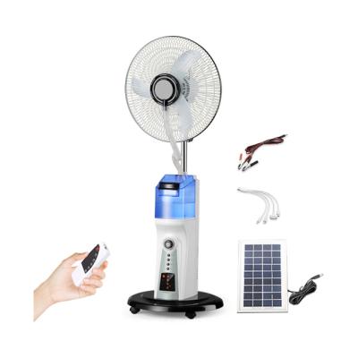 China Mist function China factory wholesales OEM/ODM 16 inch rechargeable indoor water mist jet air cooling fan for sale