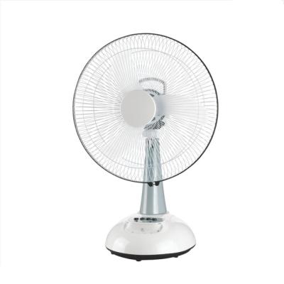 China Hotel 16 Inch Table Fan Rechargeable Emergency Fan With Light for sale