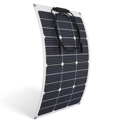 China 20A new style efte12V 40W SunPower outdoor semi flexible grid cell PV solar panel for RV, golf carts for sale