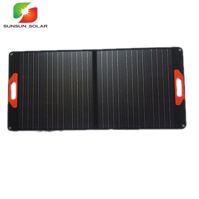 China Boat Portable Solar Generator Foldable Solar Panels 100 Watt Foldable Solar Panel Kit for sale