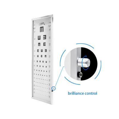 China Vision Examination Standard Optometry Visual Acuity Chart LED Vision Testing Chart Optical Adjustable Light Box for sale