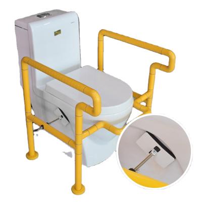 China Free Installation Elderly Stand Alone Folding Toilet Safety Frame Toilet Safety Rails Bathroom Grab Bar for sale