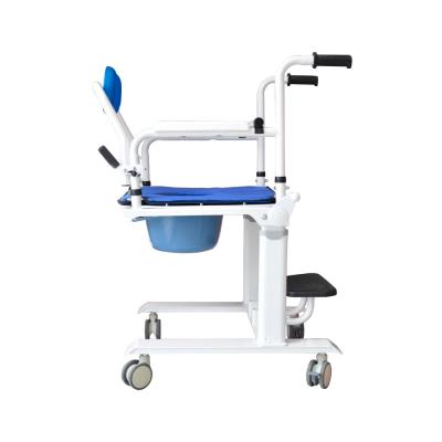 China New Type Aluminum Alloy Stocked Commode Chair Customized Electric Patient Transfer Machine for sale