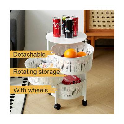 China Kitchen Vegetable Storage Rack Multi Layer Rotating Vegetable Rack Stored For Household for sale