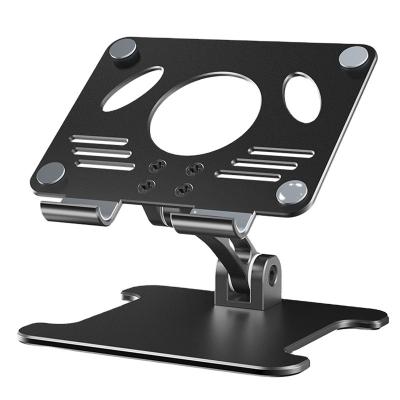 China Adjustable Adjustable Folding Aluminum Alloy Tablet Stand Tablet Stand For iPad Tablet PC Display Support for sale