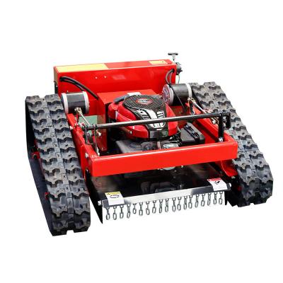 China 4-Stroke Small Gasoline Engine 550mm Lawn Mower Remote Control Grass Mowing Cutting Machine for sale