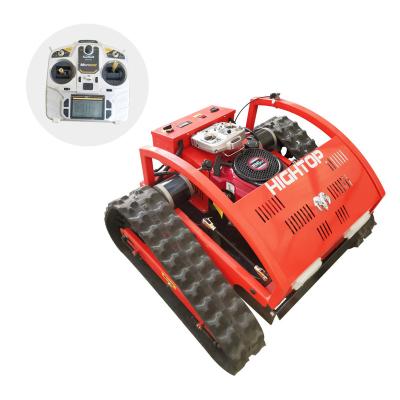 China Gasoline Rubber Self-Propelled Garden Robot Crawler 4-Stroke Remote Control Lawn Mower For Sale for sale