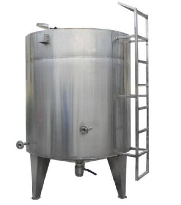 China Hotels Stainless Steel Storage Tank Double Head Pressure Storage Tank Vertical Vacuum Steam Heating Storage Tank for sale