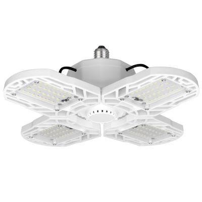 China Hot Sale Warehouse White LED 4 Leaves Smart Sensor 20w Collapsible Folding LED HighBay Light Light en venta