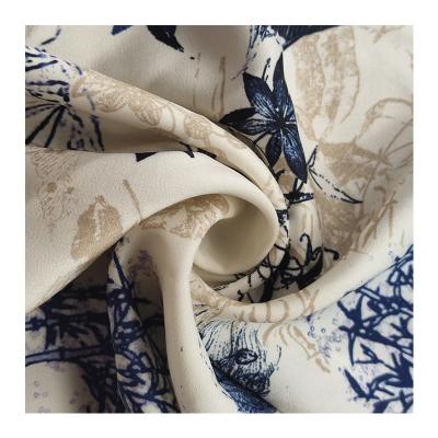 China 122 Gsm Sph Antistatic Floral Printing Chiffon Fabric For Pajamas And Lady Dress for sale