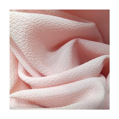 China Hot Sale Anti-static 100% Polyester 75D Pleat Stretch Bubble Cotton Seersucker Swimwear Chiffon Fabric For Jackets for sale