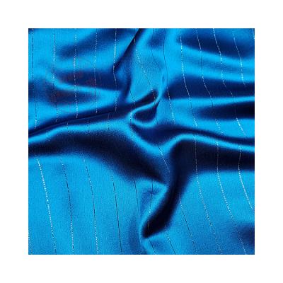 China EMY5933 71ACT 28P Antistatic Silver Acetate Stripe Woven Fabric for sale